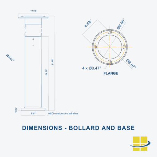 LED Solar Bollard Lights