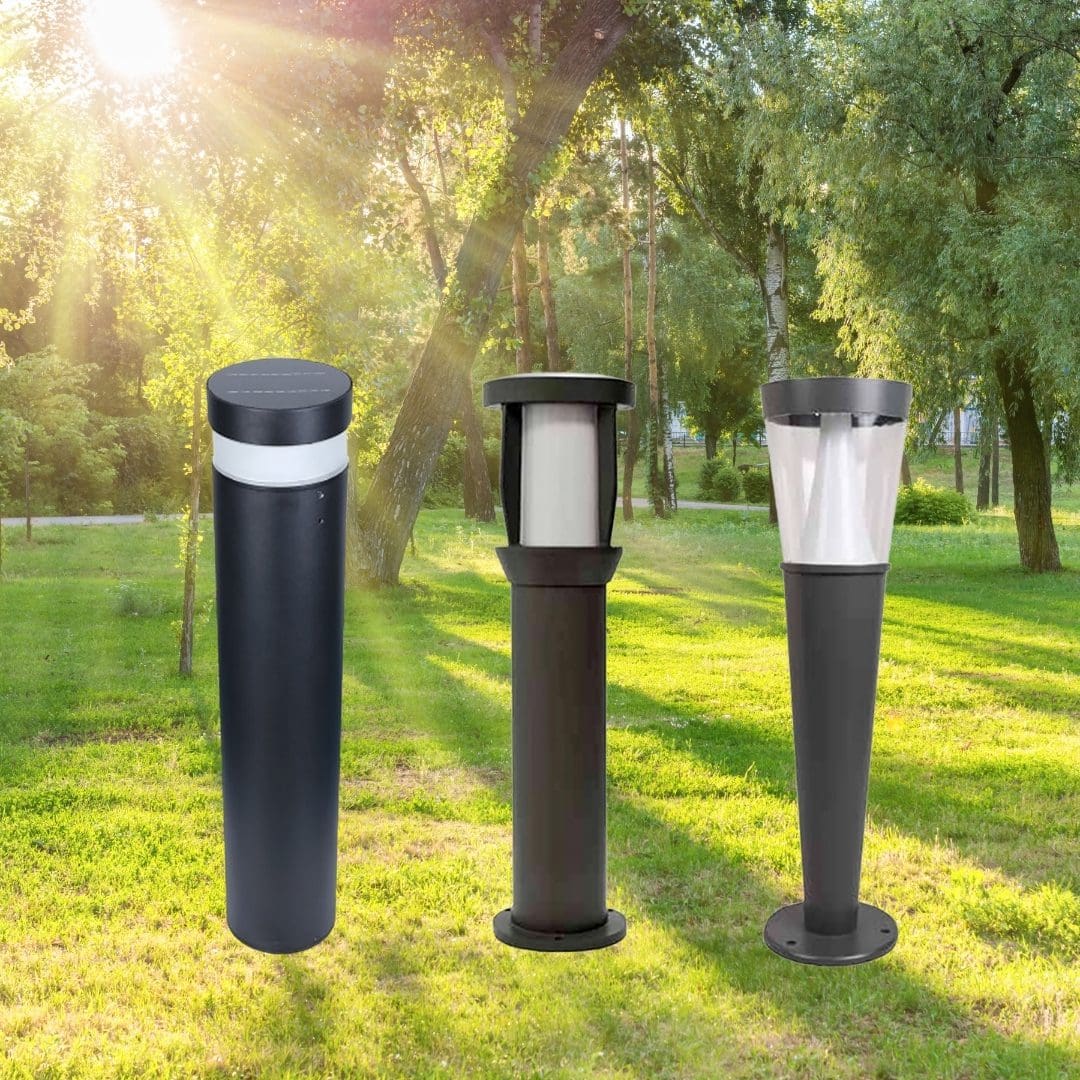 solar bollard lights styles