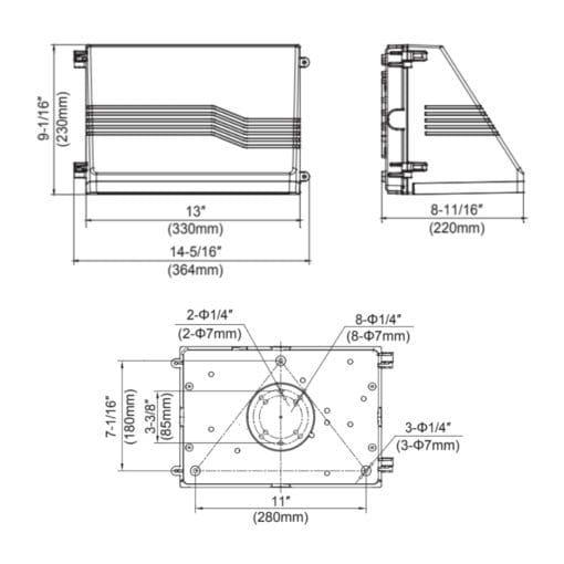heza turtle friendly wall pack dimensions