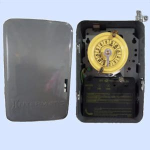 Mechanical Time Clock Used for Parking Lot Lighting Controls