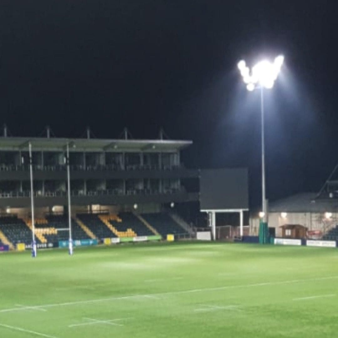 High Mast Lighting at a Small Stadium