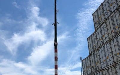 Inspect light poles subject to wind and corrosion for strutural degredation