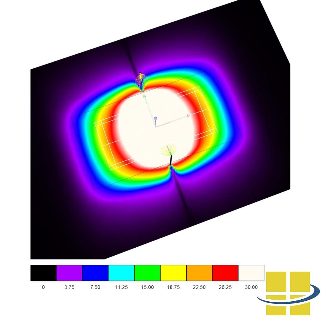 Pickelball-Court-Photometrics Pickelball Court Lighting