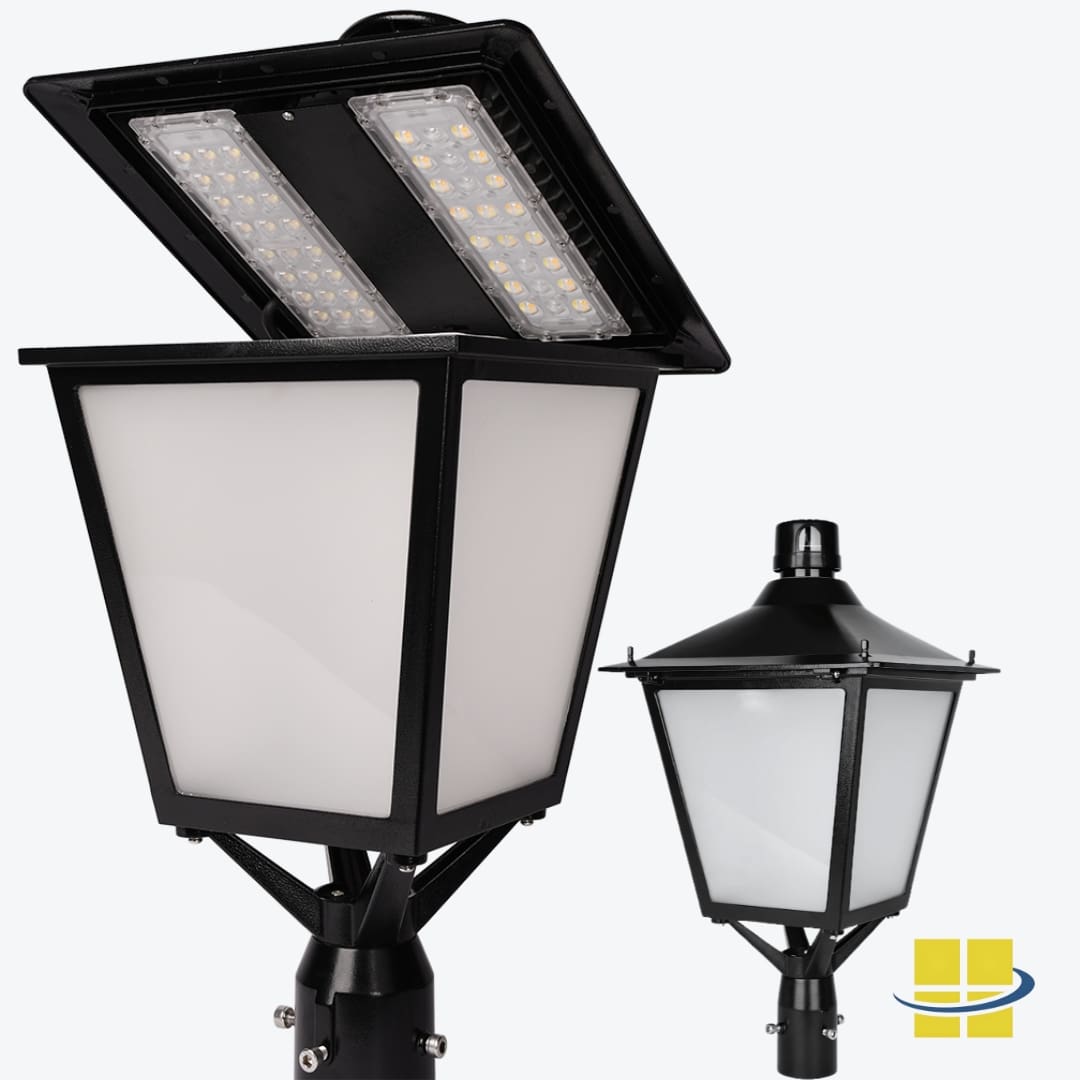 Select wattage, Selectable Kelvin LED Post Top Fixture