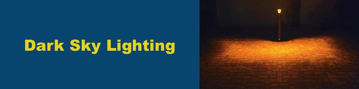 ARCI Dark Sky Bollard Light with 590nm LEDs and Backlight Shield
