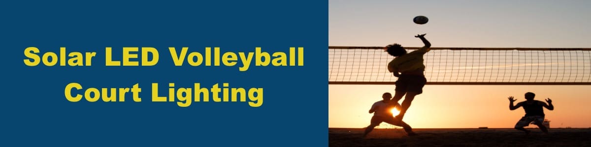 Solar LED Light for Volleyball Court Lighting