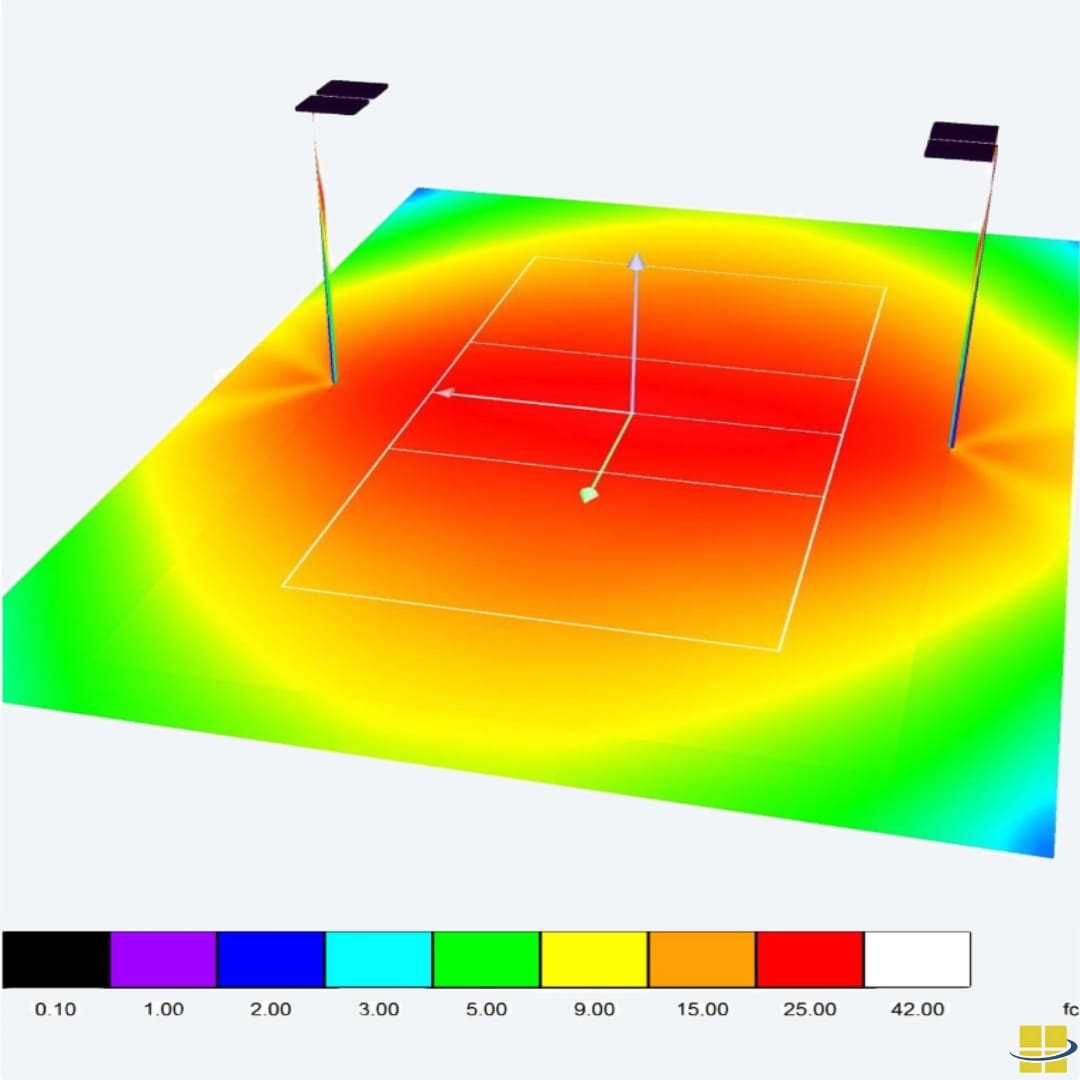 Screenshot Access Fixtures' Solar Solutions for Volleyball Courts