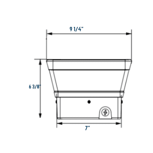 TOPR 18 Square Outdoor Column / Pilar Lights - Pyramid Top - Image 3