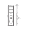 100w solar street light dimensions