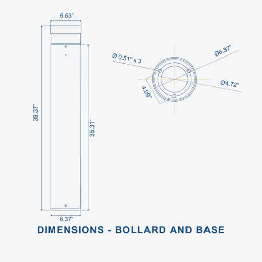 Solar LED Bollard Lights