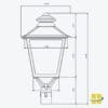 RADA Post Top, 30/50/60 Watts, 3K/4K/5K, Photocell - Image 8