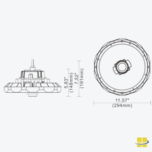 HIIO LED High Bay, Selectable Kelvin and Wattage 135/180/240 - Image 8