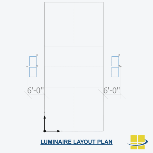Single Solar Pickleball Court - 2 x 25' Poles, Avg. 42fc, 1.86 Max/Min - Image 2