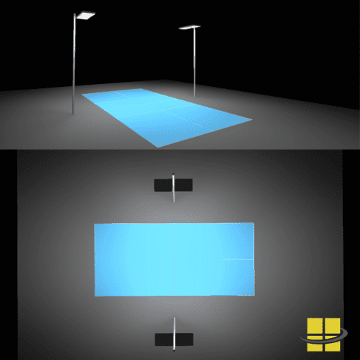 Solar LED Pickleball Lighting
