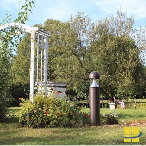 VENU 25w LED Cone Reflector Round Dome Top Bollard Light - Image 10