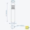 25w Round Dome TOp Bollard light