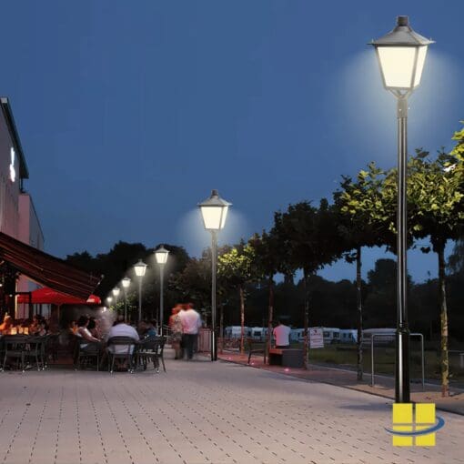 Select wattage, Selectable Kelvin LED Post Top Fixture