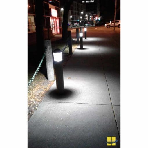 Nighttime 15w LED Round Dome Top Bollard