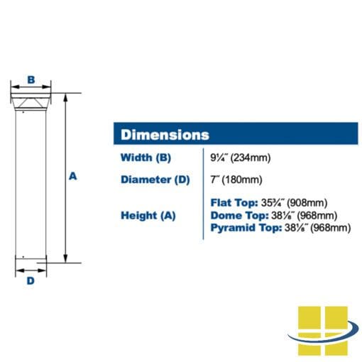 Square LED Bollard Light