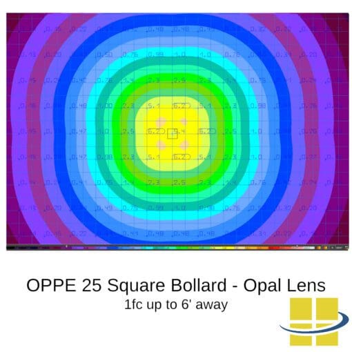 Square LED Bollard Light