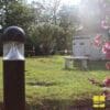 VENU 25w 590 Amber LED Cone Reflector Round Dome Bollard - Image 10