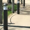 VENU 25w 590 Amber LED Cone Reflector Round Dome Bollard - Image 12