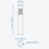 25w Flat Top Bollard light