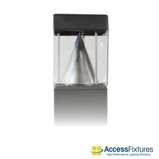 17w Turtle & Wildlife Friendly Square Bollard - Reflector, 120-277v detail