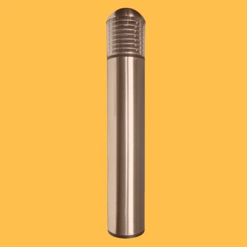 LUVO 590nm Amber LED Louvered Stainless Steel Bollard Light