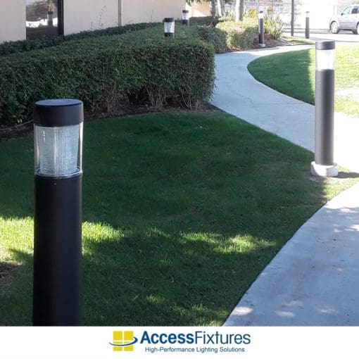 TEFA 15w (LED) RFT Bollard Lights - Type 5 Glass, 120-277v - 147,000-Hour Life