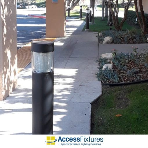TEFA 15w (LED) RFT Bollard Lights - Type 5 Glass, 120-277v - 147,000-Hour Life