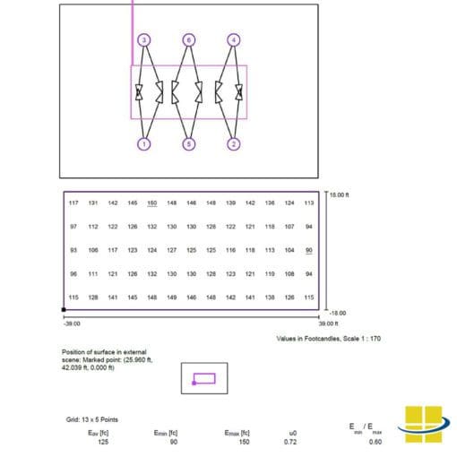 NCAA-Level LED Tennis Package: 6 Poles, 12 Fixtures, 125 AVG FC, 1.67 MAX/MIN - Image 10