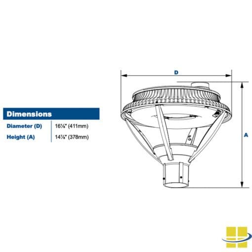 LED post top light
