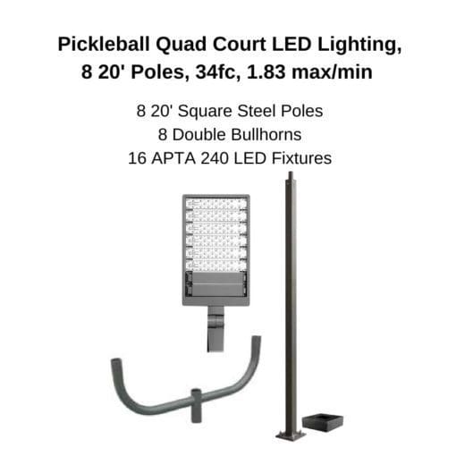 Pickleball 4 Court 1.83 max/min 34fc