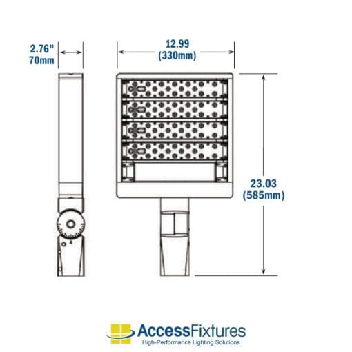 Outdoor Volleyball Court Lighting 20-ft Poles, 10 fc, 2.07 max/min dimensions