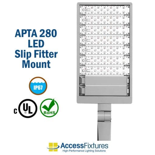 Bocce LED Lighting with Poles - 2 Courts - 11 fc 2.66 max/min APTA 280