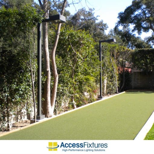 Bocce LED Lighting 12' x 70' Court - 11 fc 2.67 max/min - DIY poles day B
