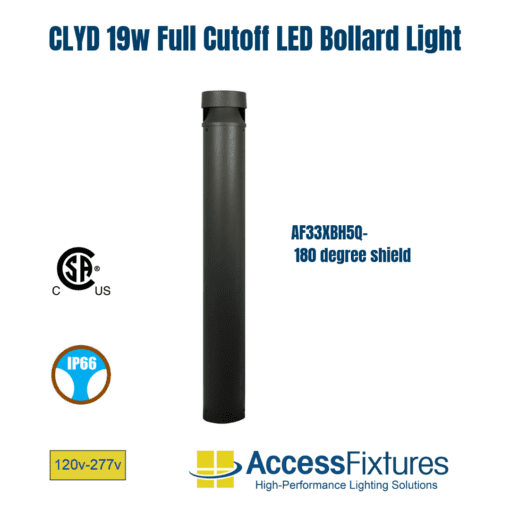 CLYD 19w LED Full Cutoff Bollard Light, 120-277v - Image 5