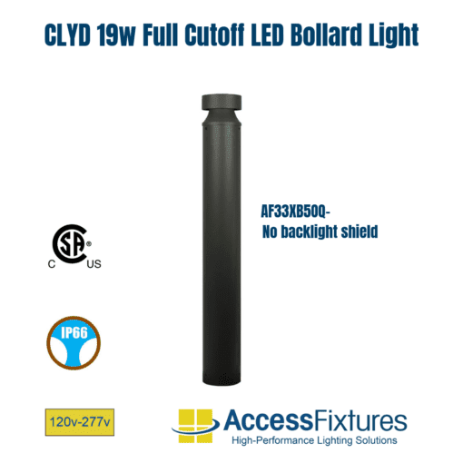 CLYD 19w LED Full Cutoff Bollard Light, 120-277v - Image 3