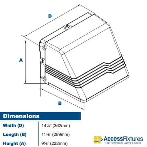 HEZE 37w Turtle friendly wall light dimensions