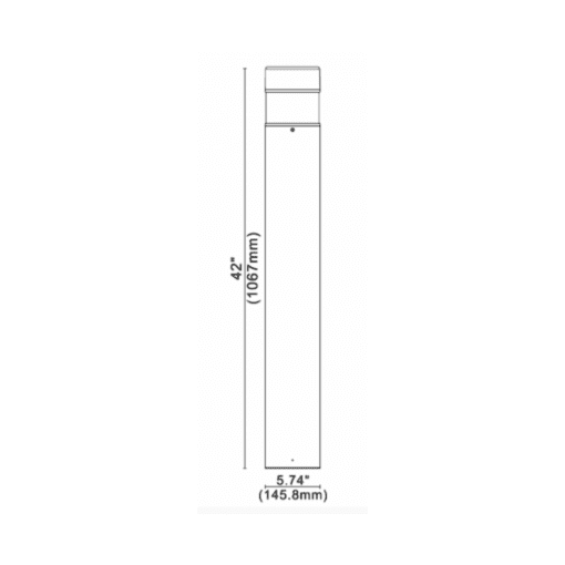 PYLA bollard light dimensions