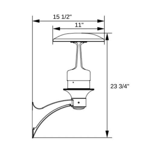 round architectural wall sconce dimensions