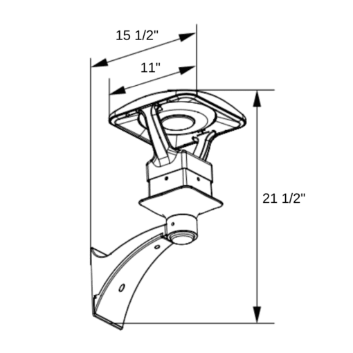square decorative wall sconce dimensions