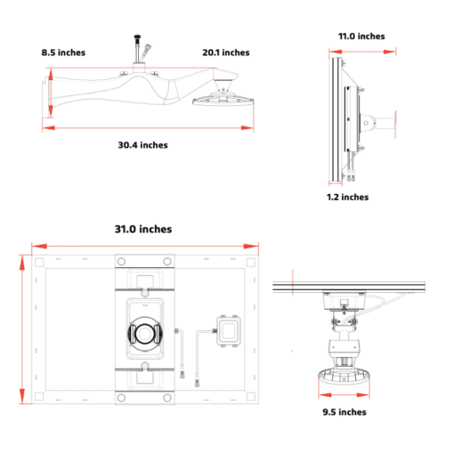 30w LED Solar area light