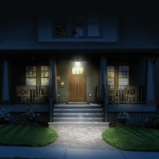 15w solar wall pack night