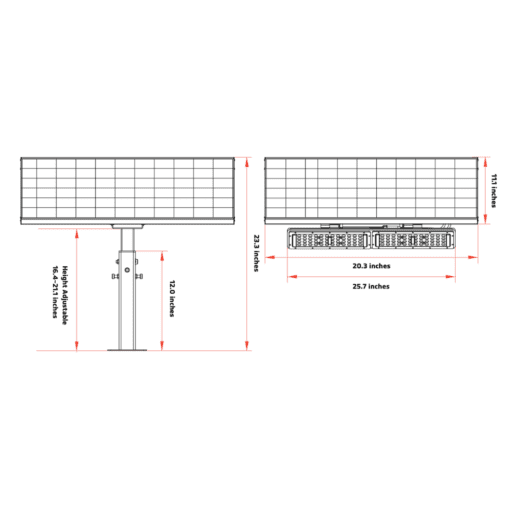 SYNO 20w LED Solar Ground Mount Sign Light - Image 5