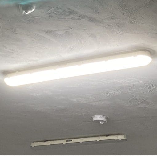 VAEL fixture turned on