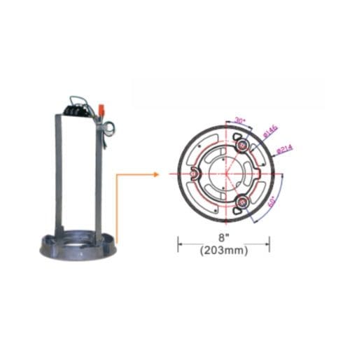 heavy duty bollard base