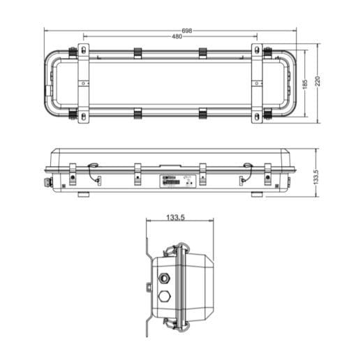 RAHL 30 explosion proof linear fixture