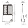 CARO 240-275-300 Watt LED Flood Light - LED Area Light, 160+ LPW, 120-277v - Image 6